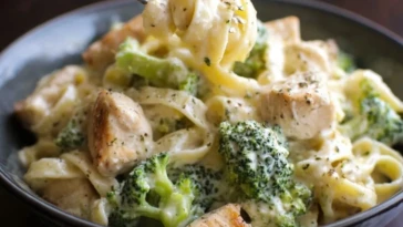 Crock Pot Chicken Alfredo with Broccoli
