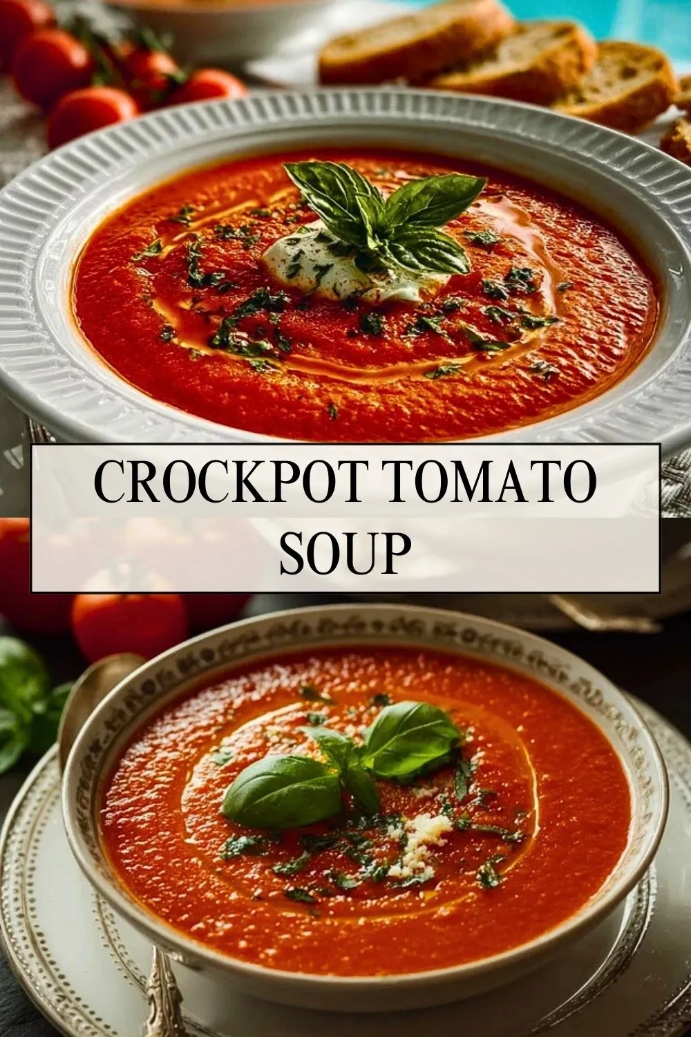 Crockpot Tomato Soup - Pin 1