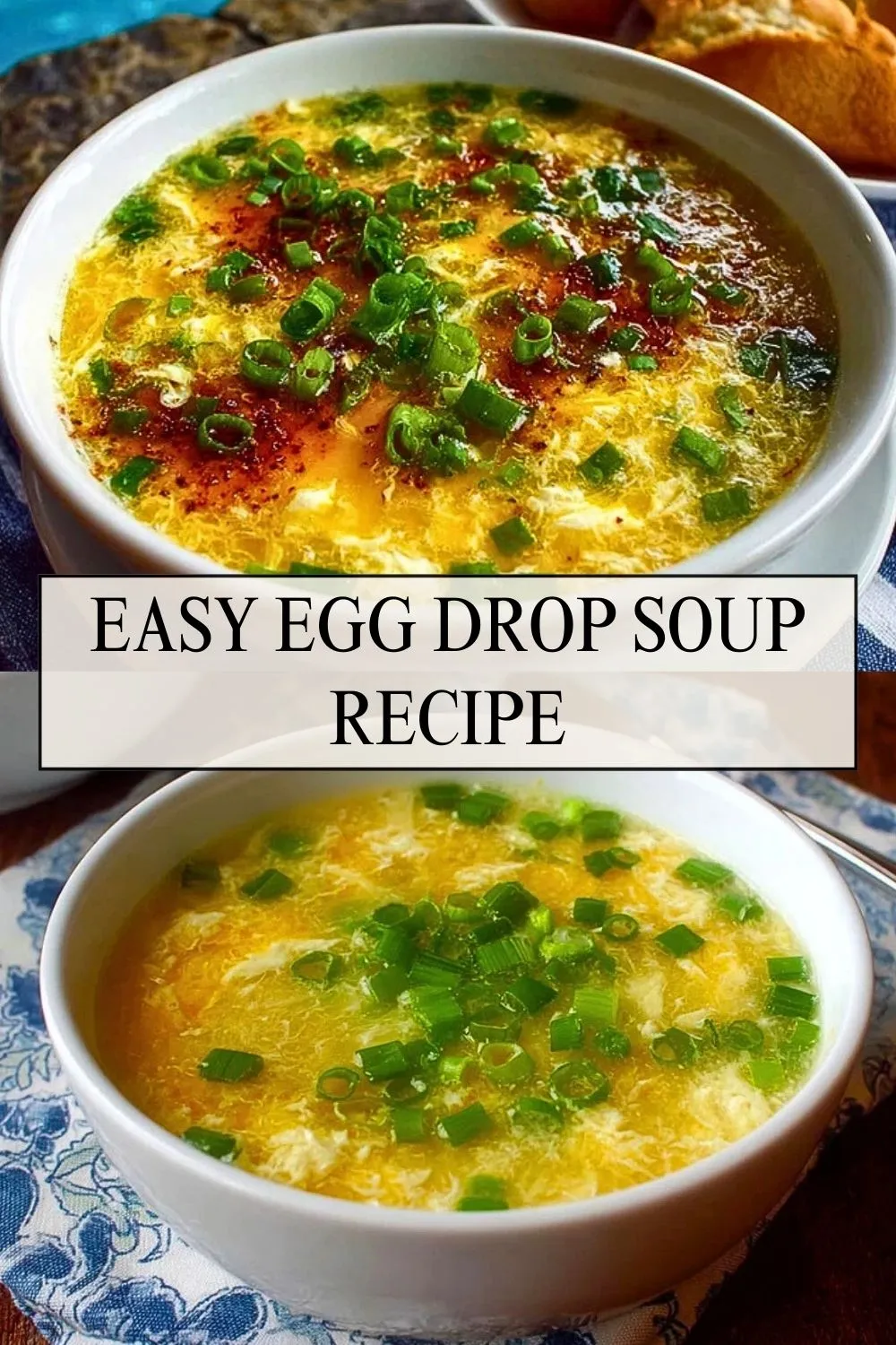 Easy Egg Drop Soup Recipe - Pin 1