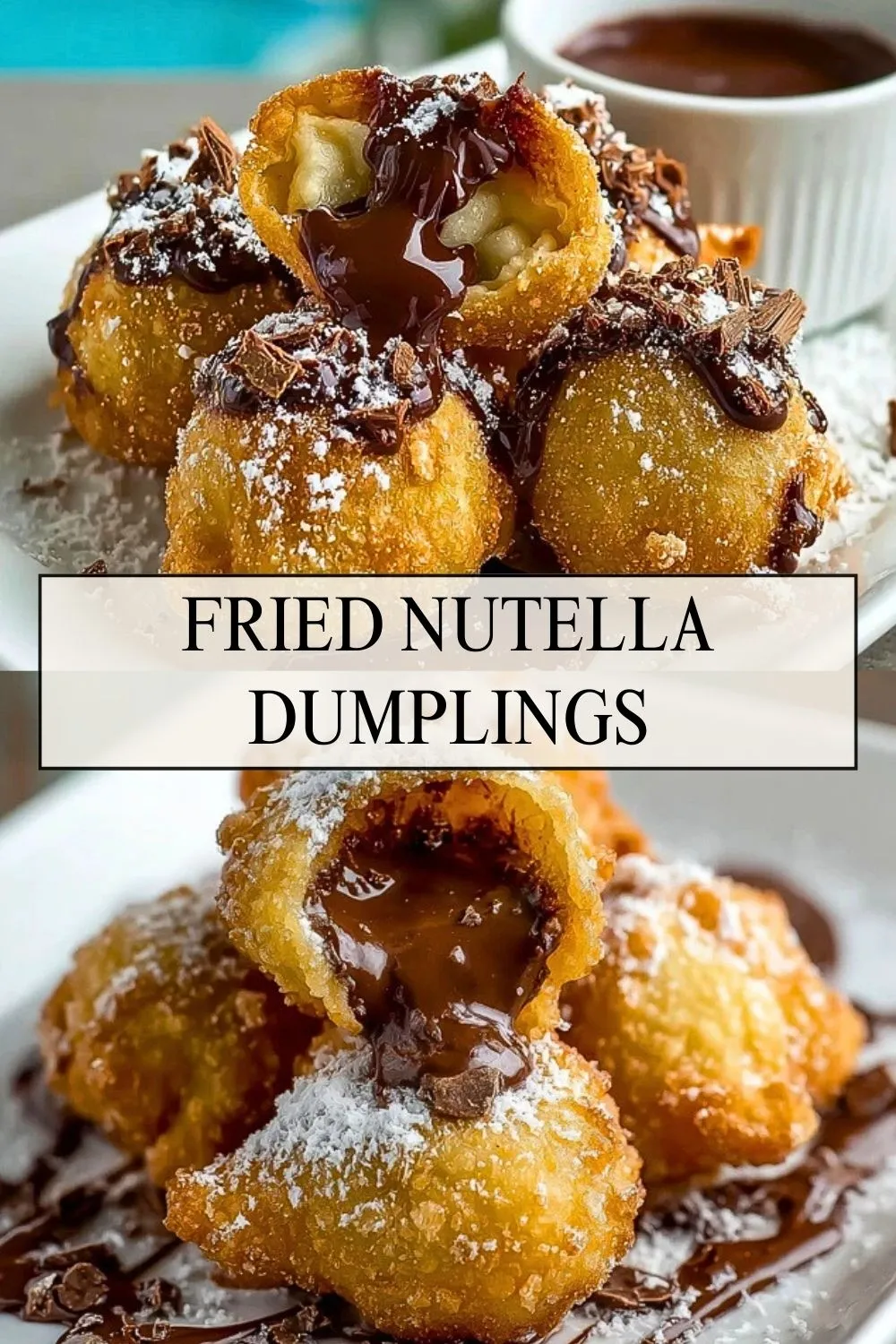 Fried Nutella Dumplings - Pin 1