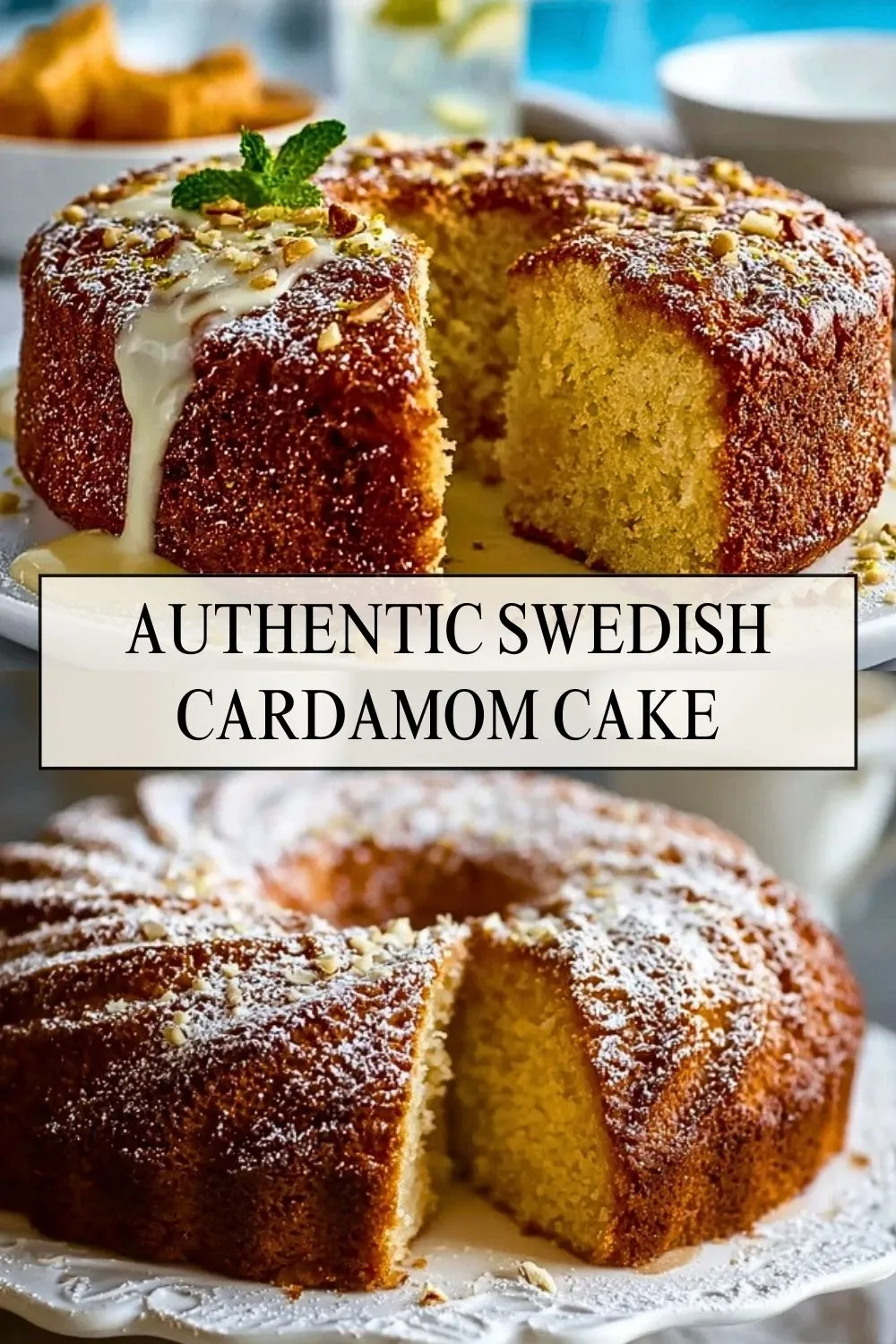 Authentic Swedish Cardamom Cake - Pin 1