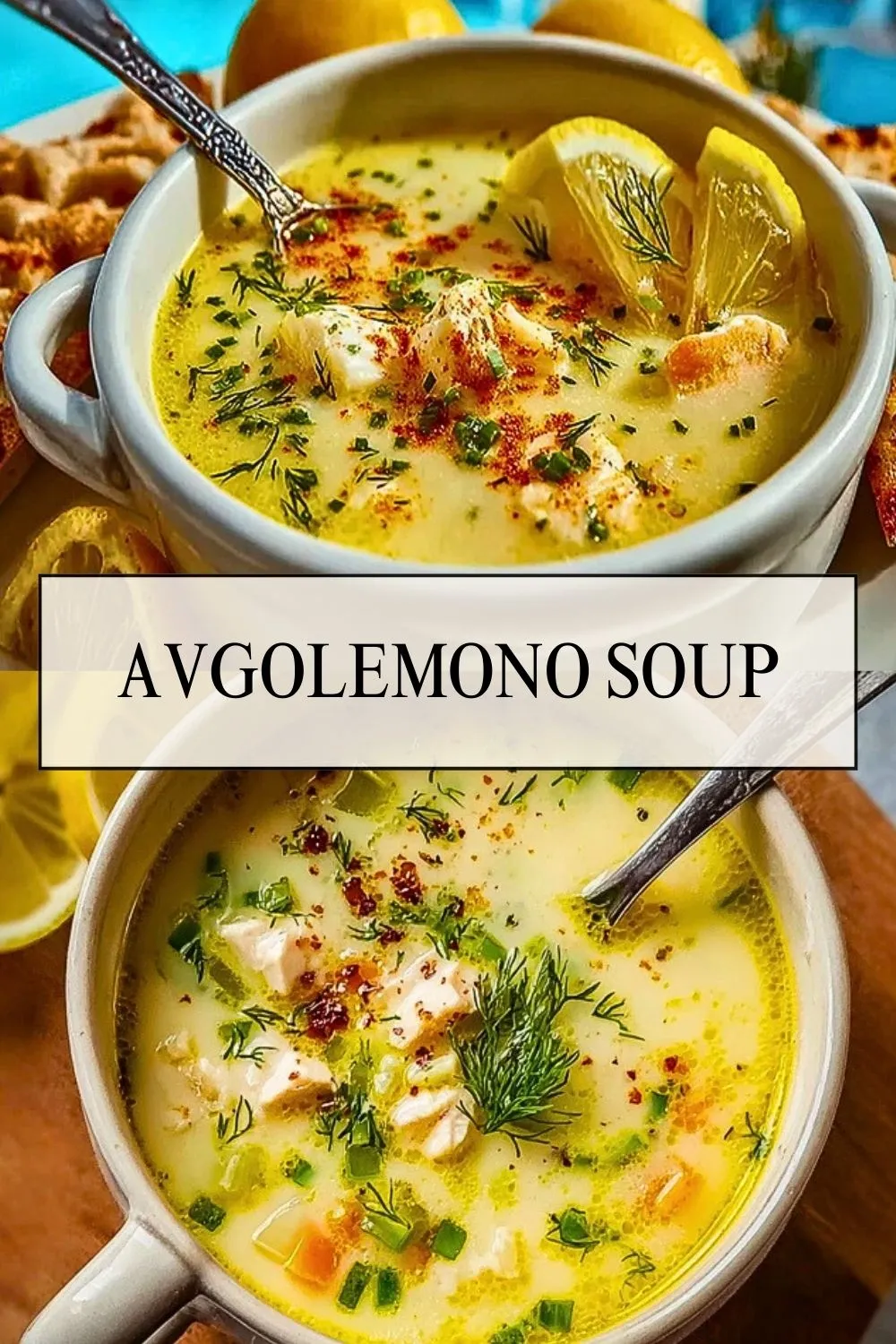 Avgolemono Soup - Pin 1