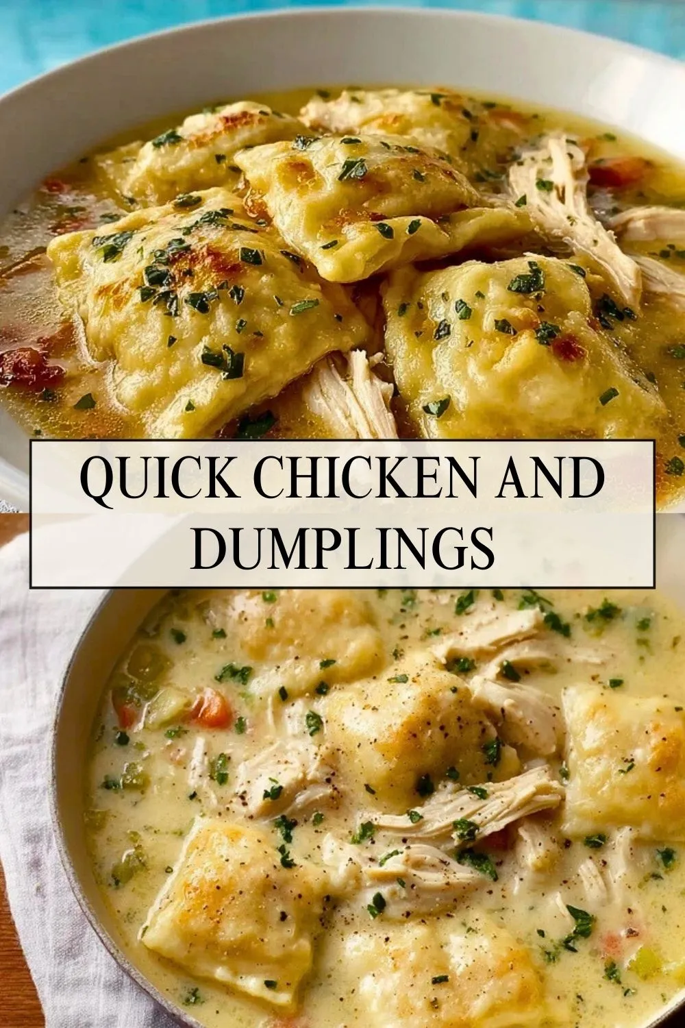 Quick Chicken And Dumplings - Pin 1