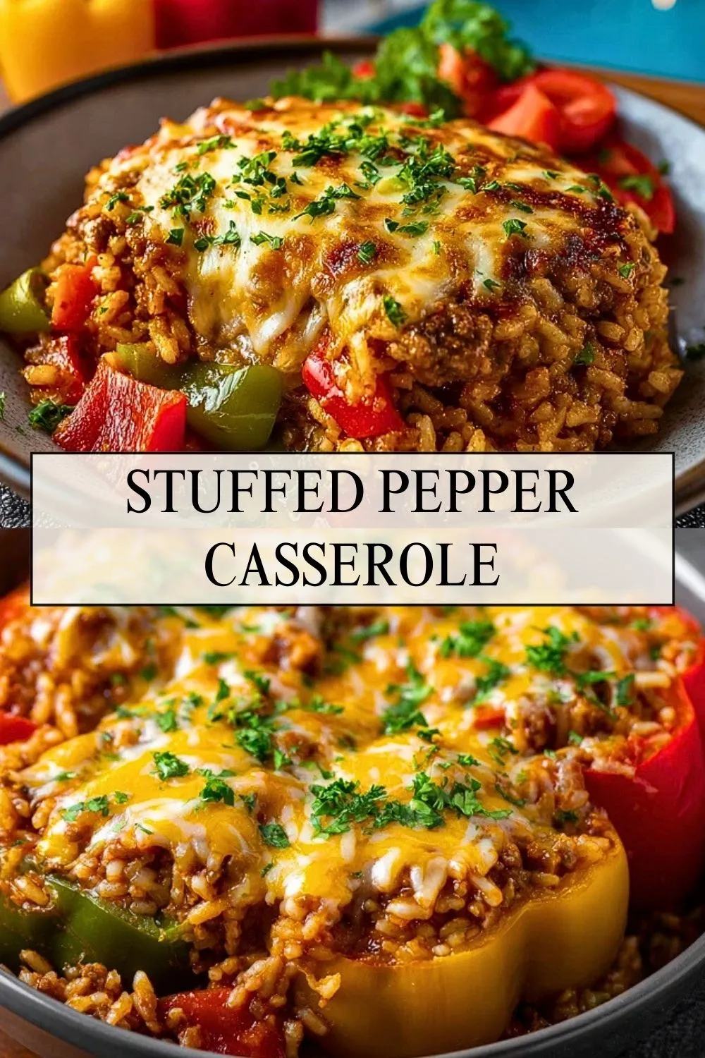 Stuffed Pepper Casserole - Pin 1