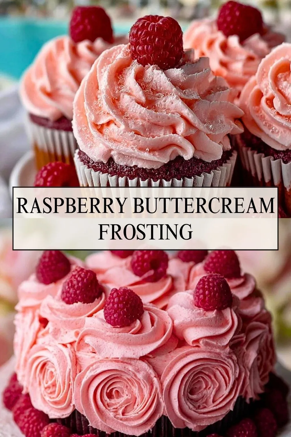 Raspberry Buttercream Frosting - Pin 1