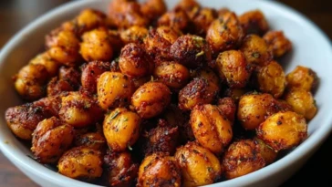 Spicy Smoky Roasted Chickpeas