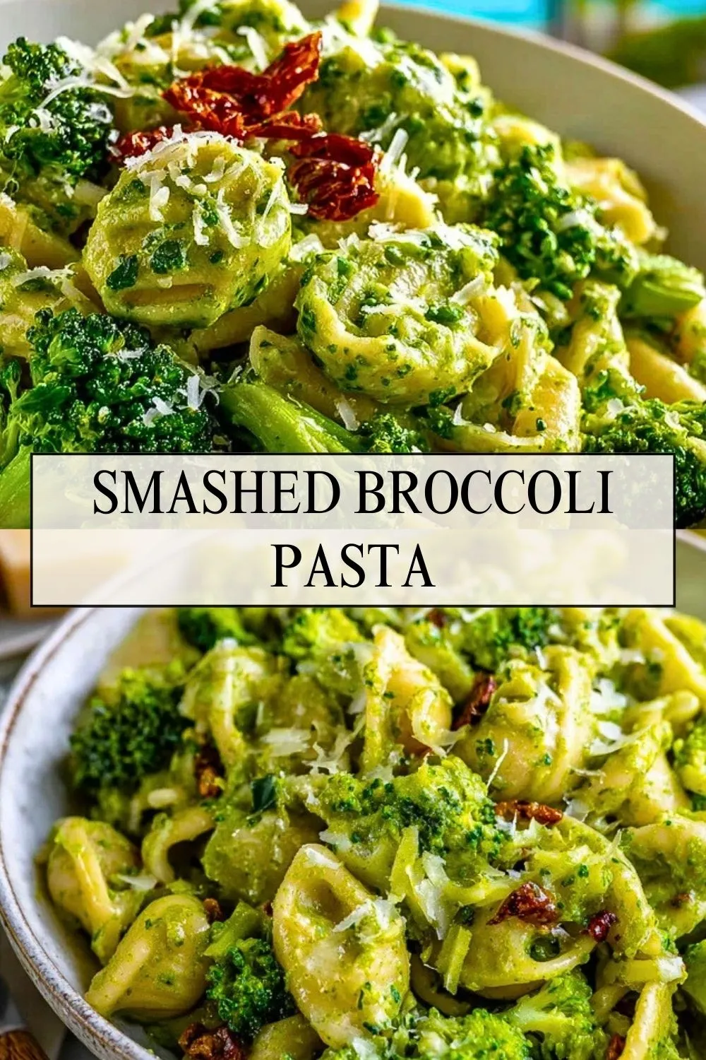 Smashed Broccoli Pasta - Pin 1