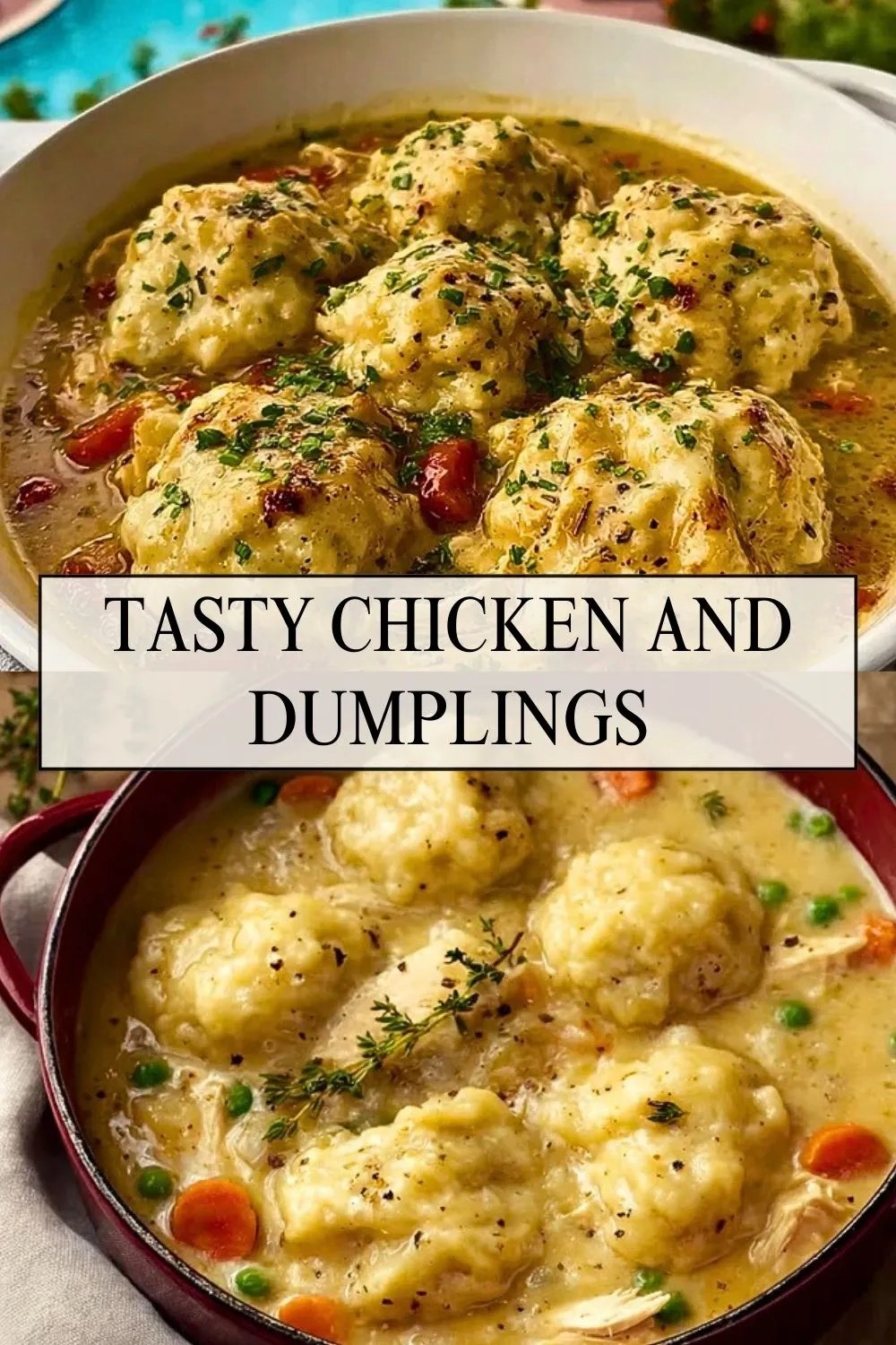 Tasty Chicken And Dumplings - Pin 1