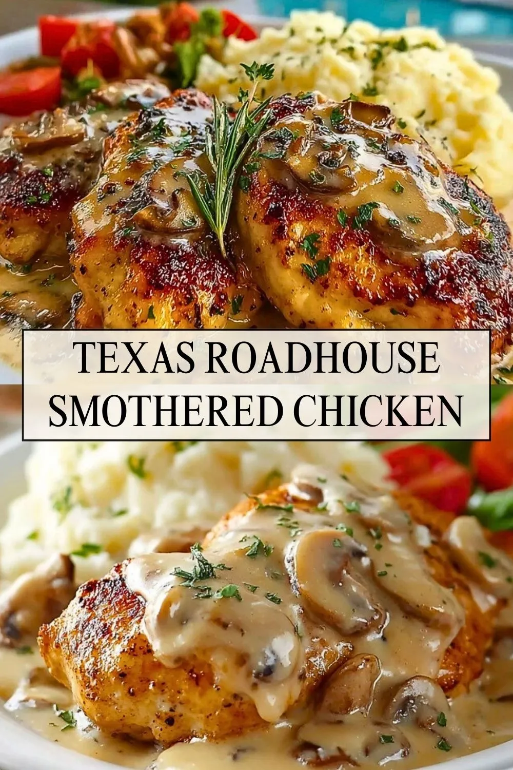 Texas Roadhouse Smothered Chicken - Pin 1