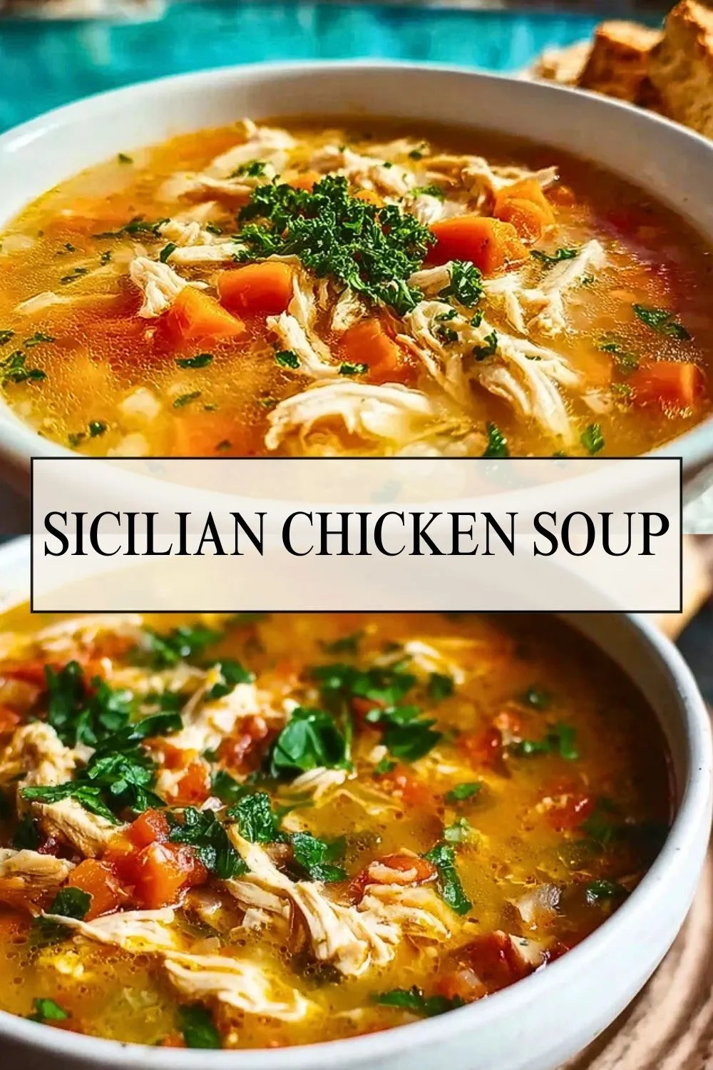 Sicilian Chicken Soup - Pin 1