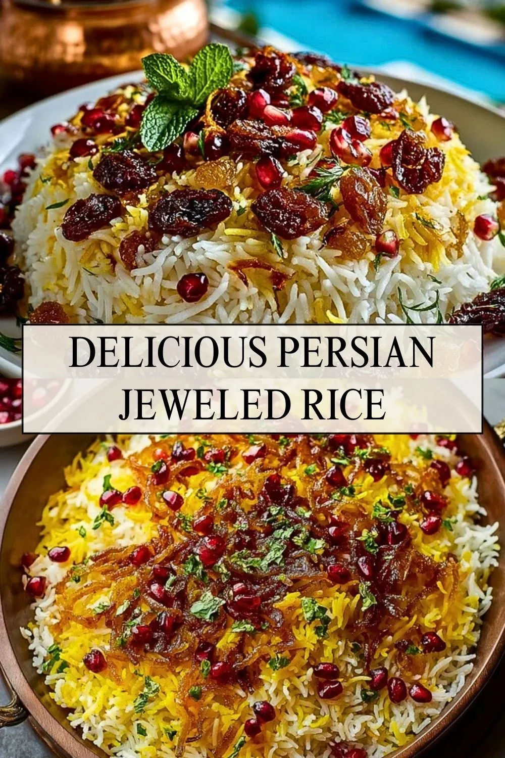 Delicious Persian Jeweled Rice - Pin 1