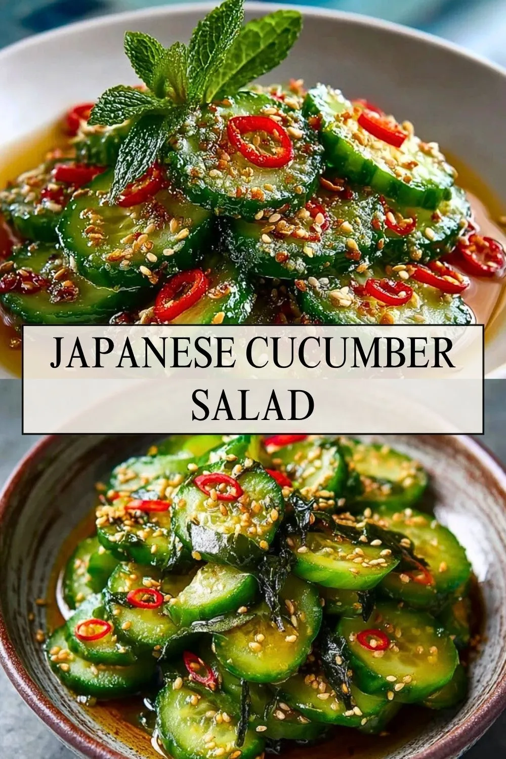Japanese Cucumber Salad - Pin 1