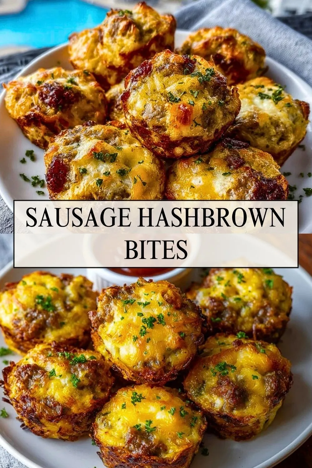 Sausage Hashbrown Bites - Pin 1
