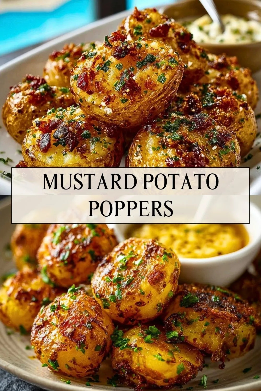 Mustard Potato Poppers - Pin 1