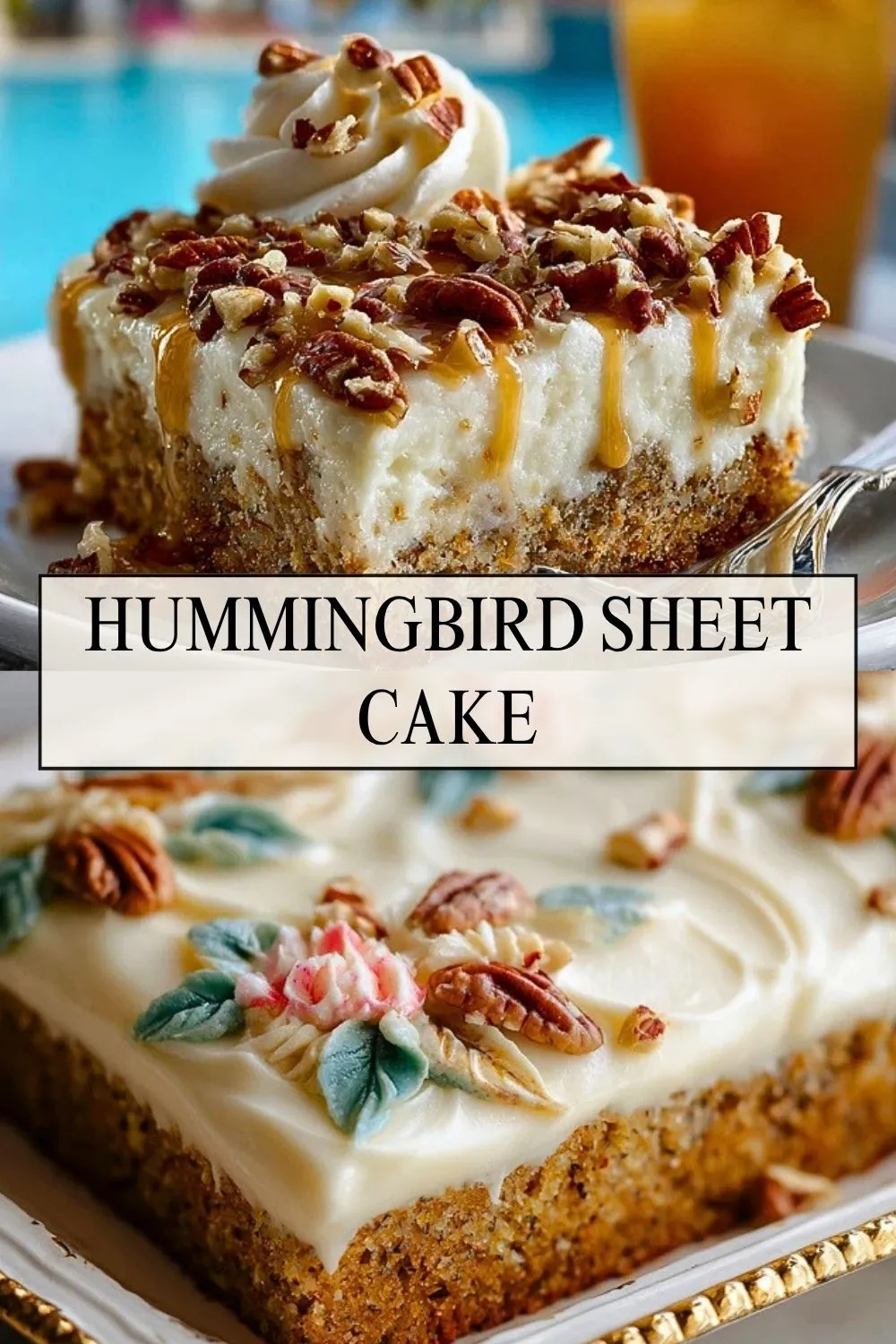 Hummingbird Sheet Cake - Pin 1