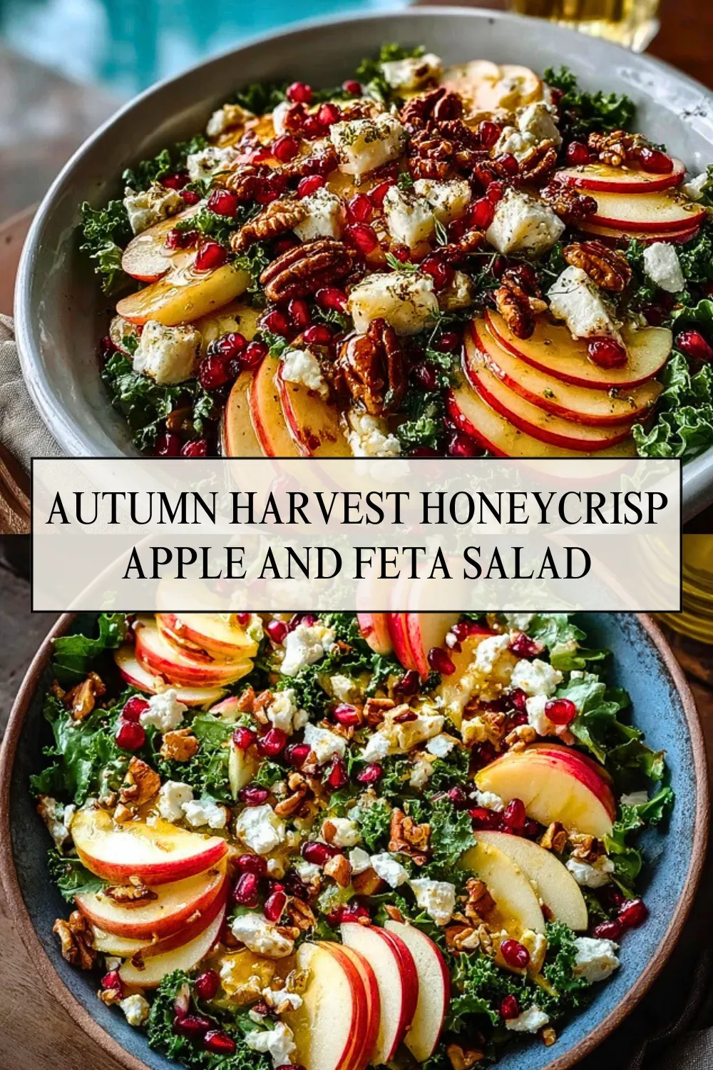 Autumn Harvest Honeycrisp Apple and Feta Salad - Pin 1