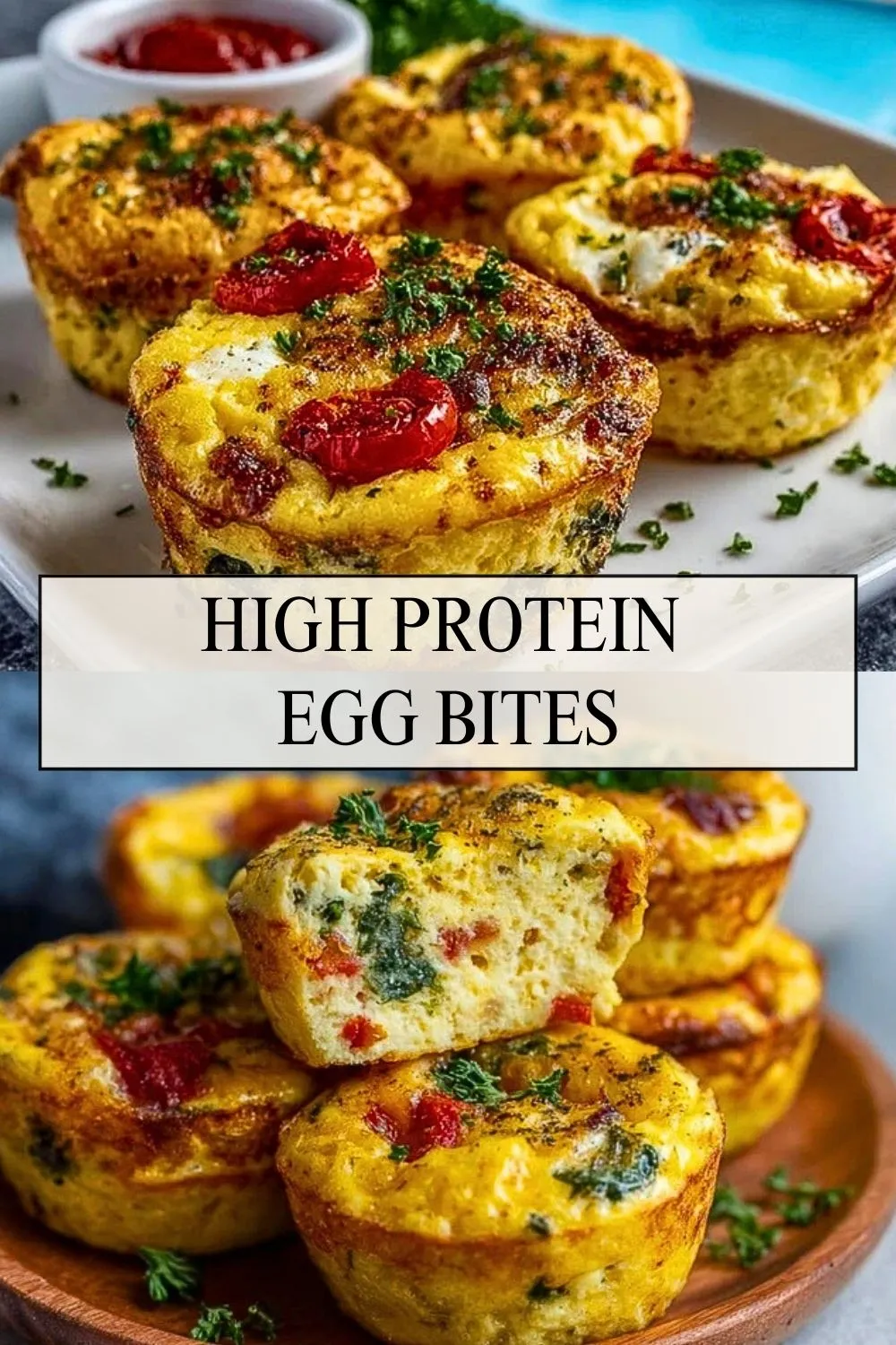 High Protein Egg Bites - Pin 1