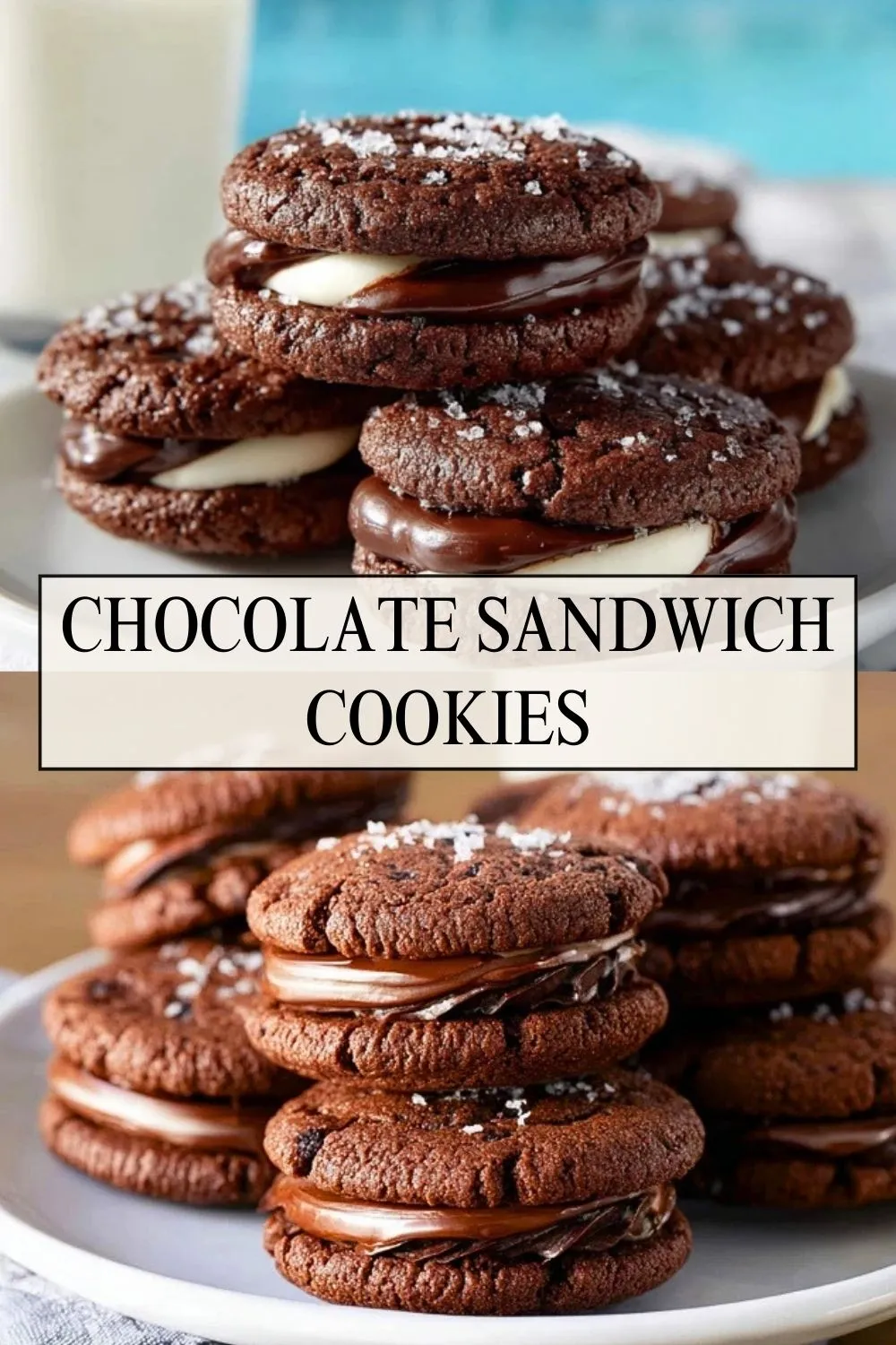 Chocolate Sandwich Cookies - Pin 1