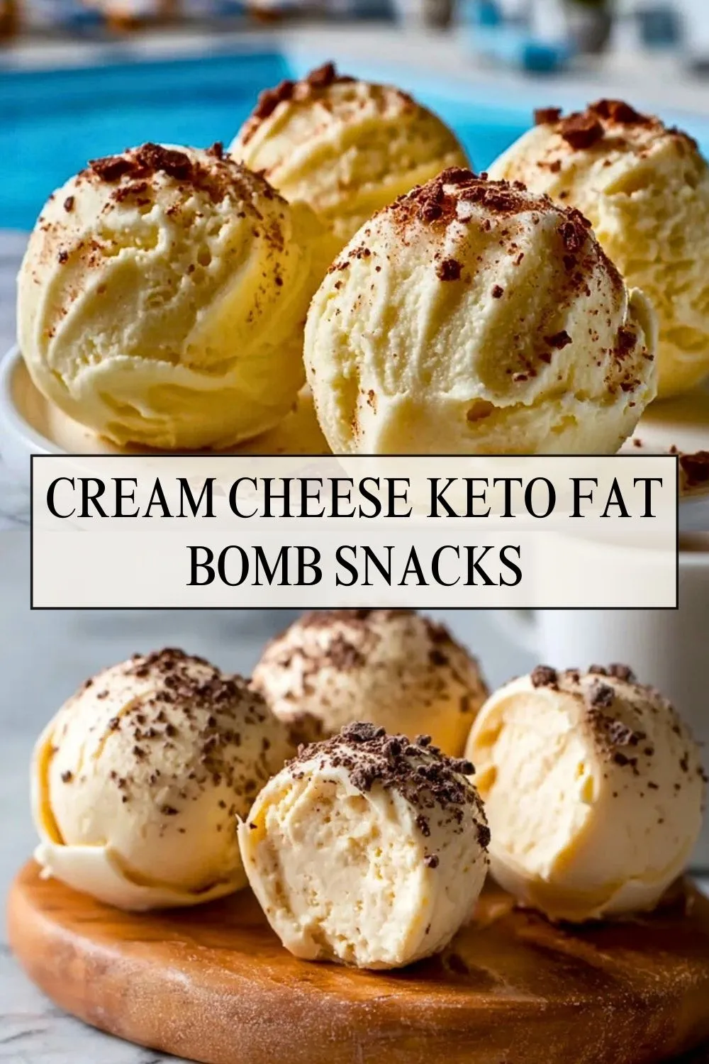 Cream Cheese Keto Fat Bomb Snacks - Pin 1