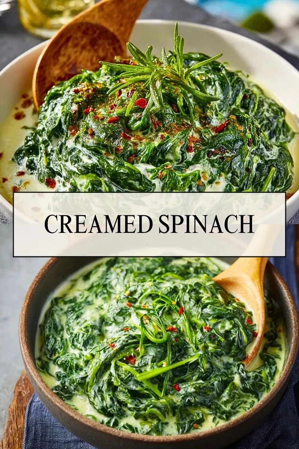 Creamed Spinach - Pin 1