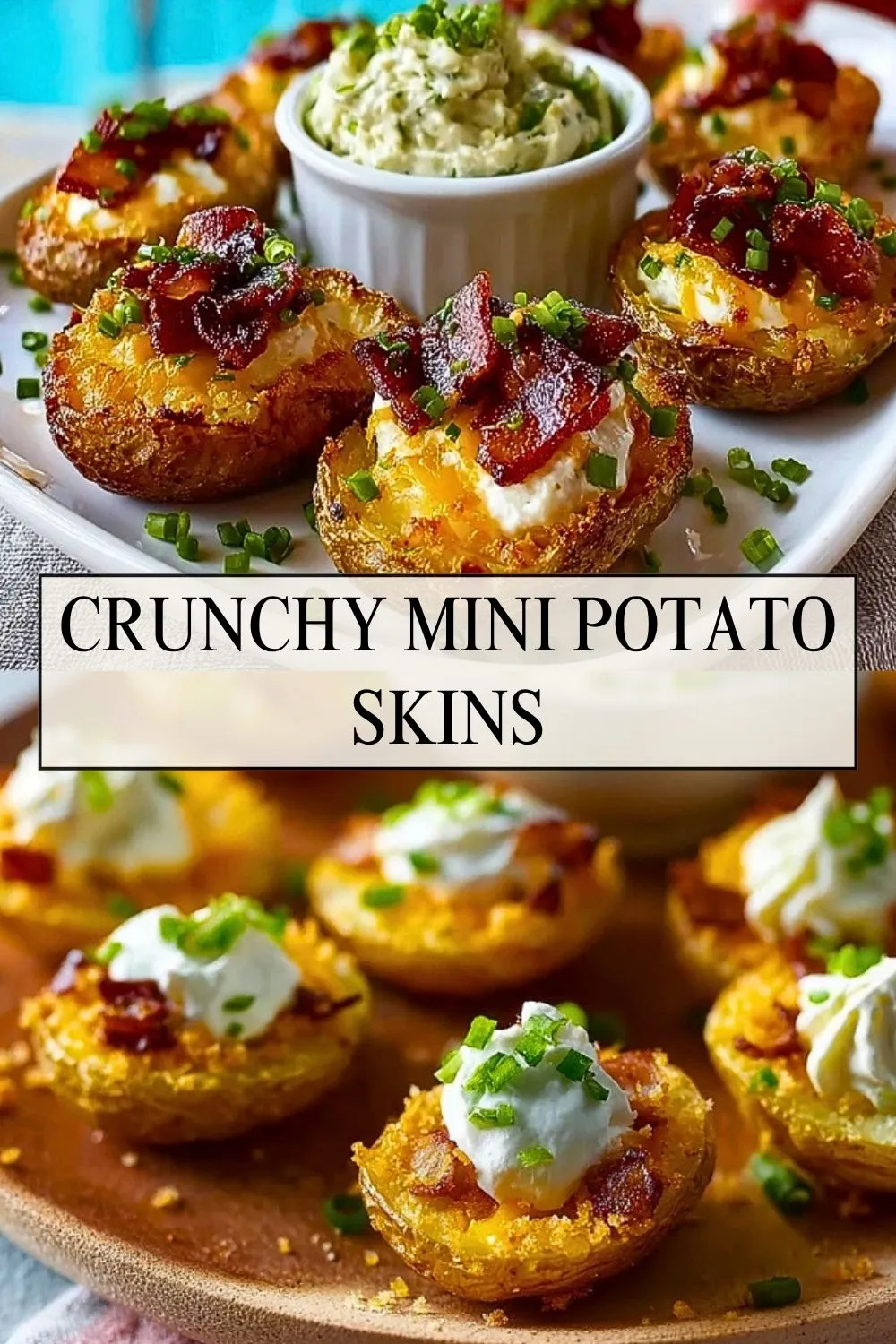 Crunchy Mini Potato Skins - Pin 1