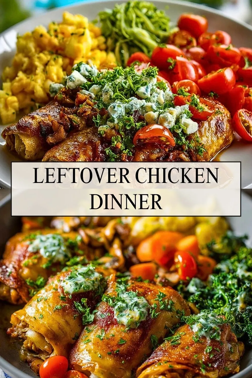 Leftover Chicken Dinner - Pin 1